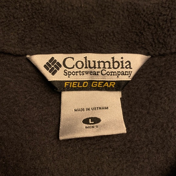 Columbia Field Gear Fleece Vest Full Zip Size L Black - Picture 3 of 4